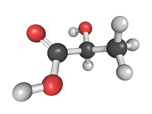 Polylactic Acid Molecule Model