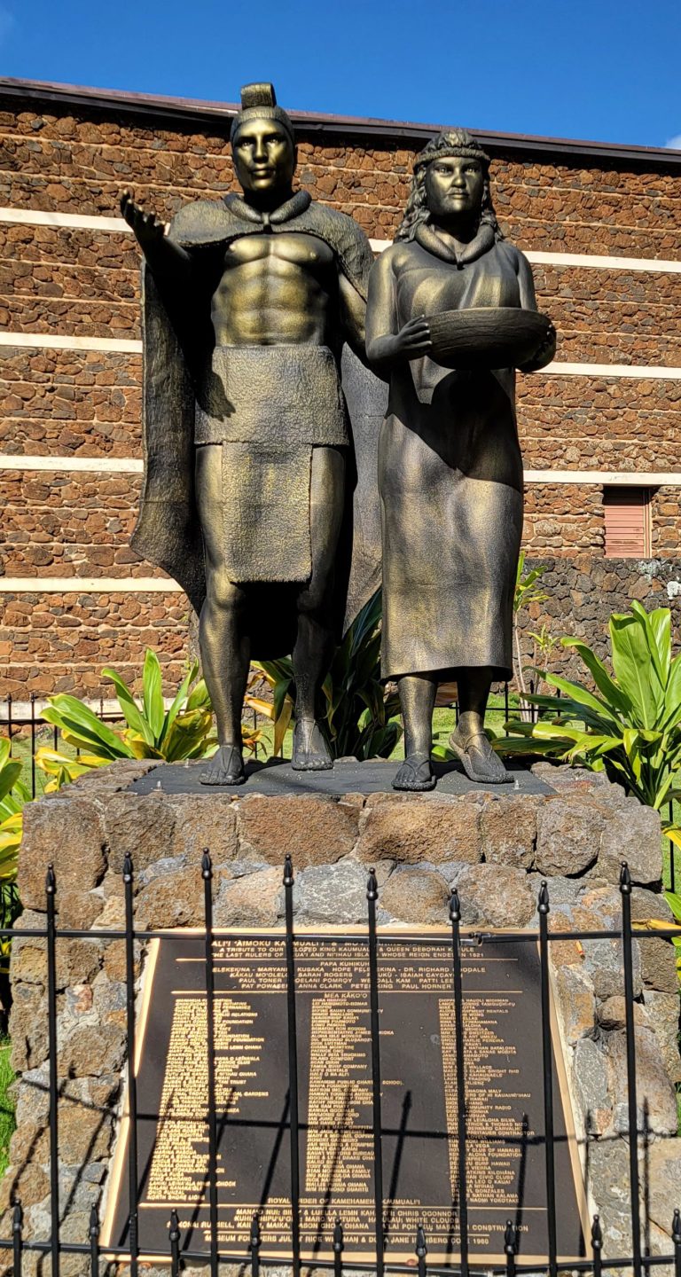 King Kaumualii and Queen Deborah Kapule Kauai museum of Hawaii