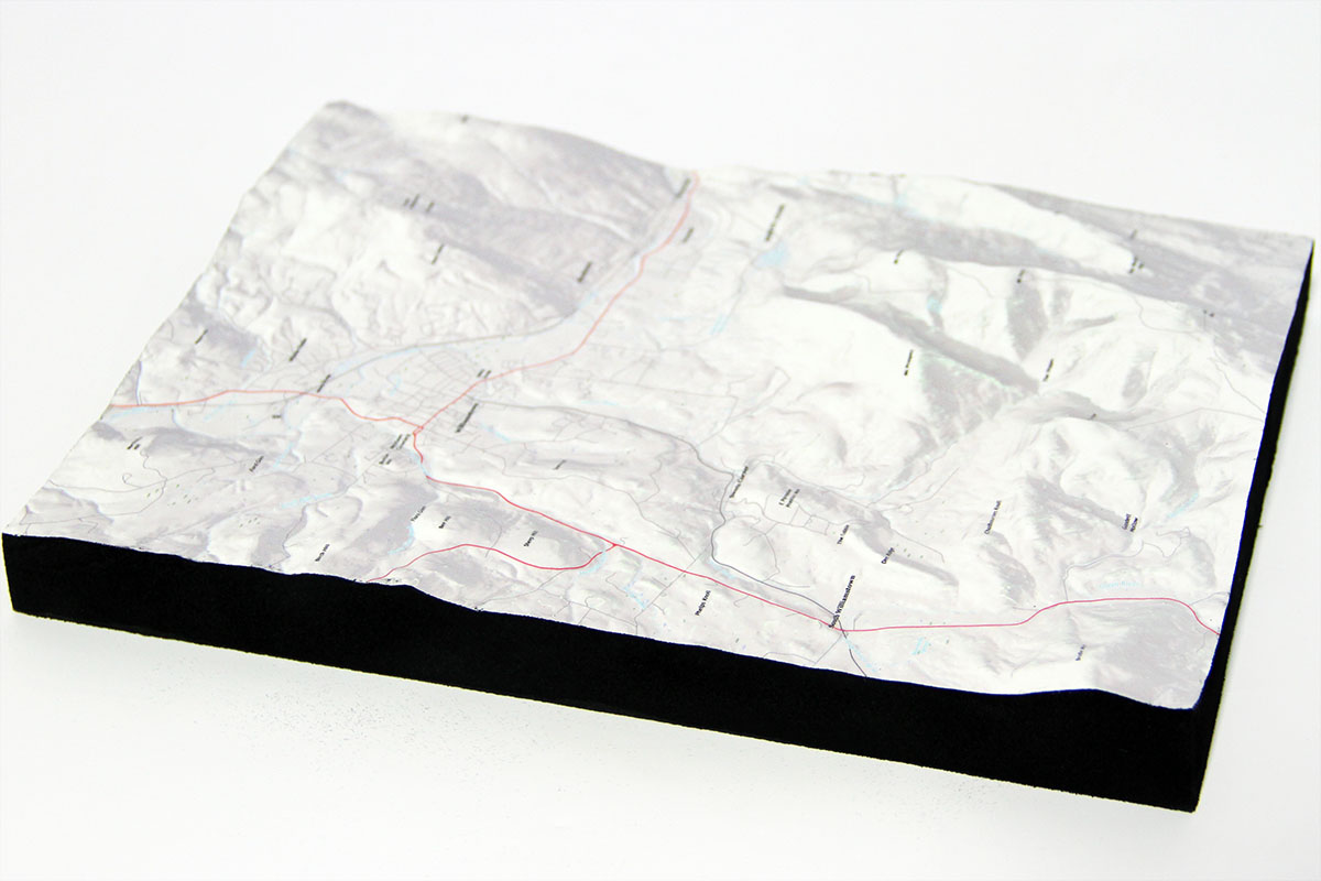 White Topographical Model