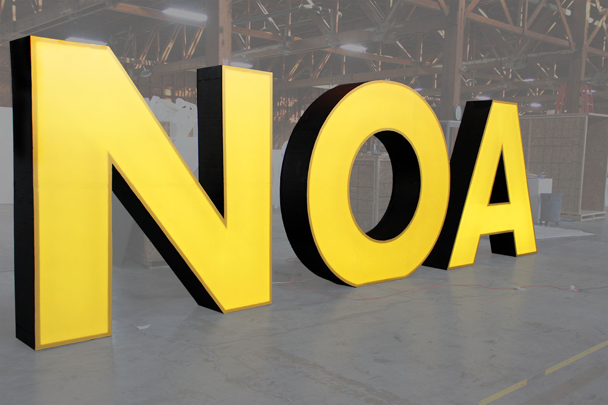 NOA Yellow Letters