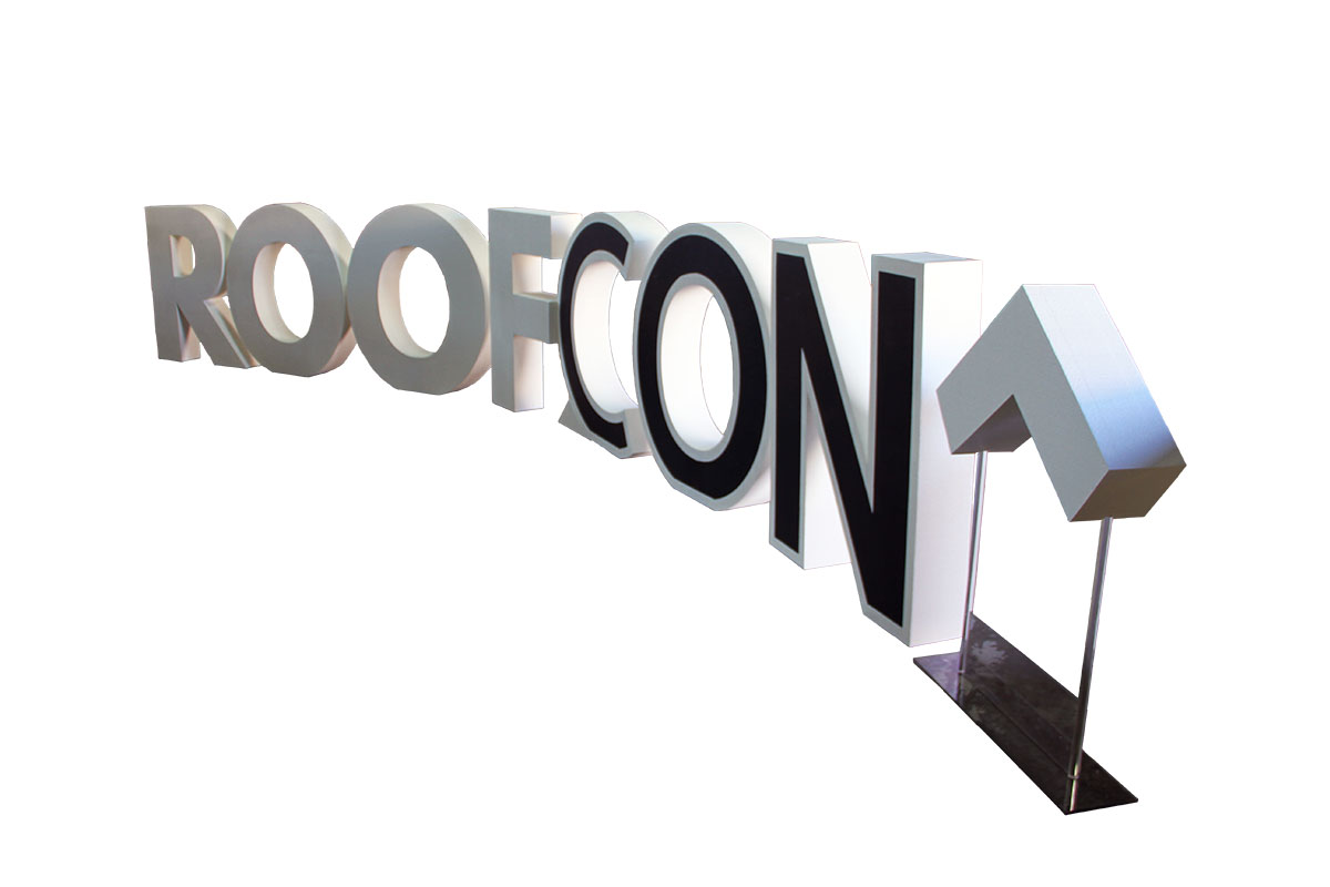 ROOFCON letters and logo