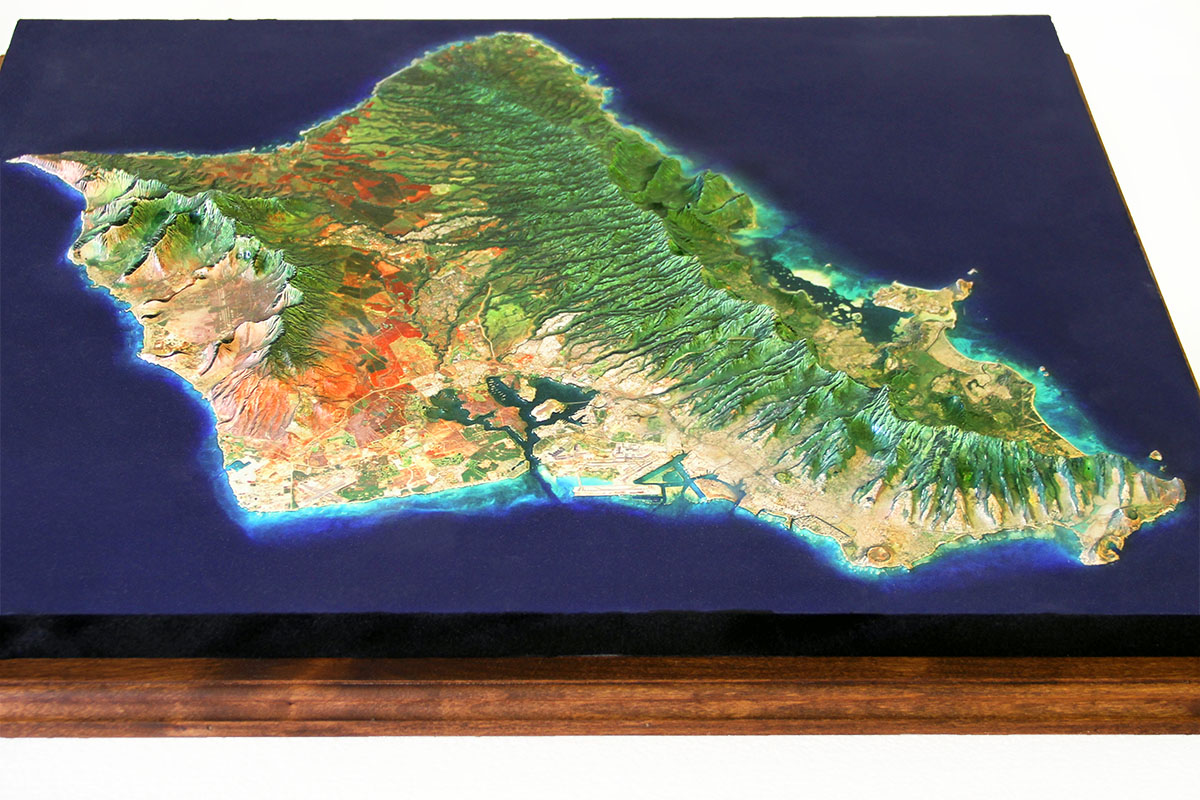 3D Topographical model - island