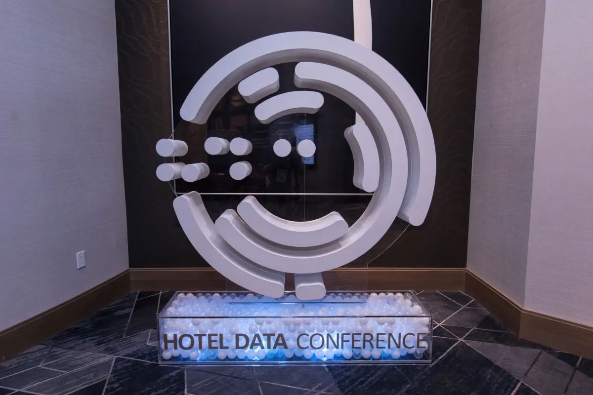 3D logo for Hotel Data Conference