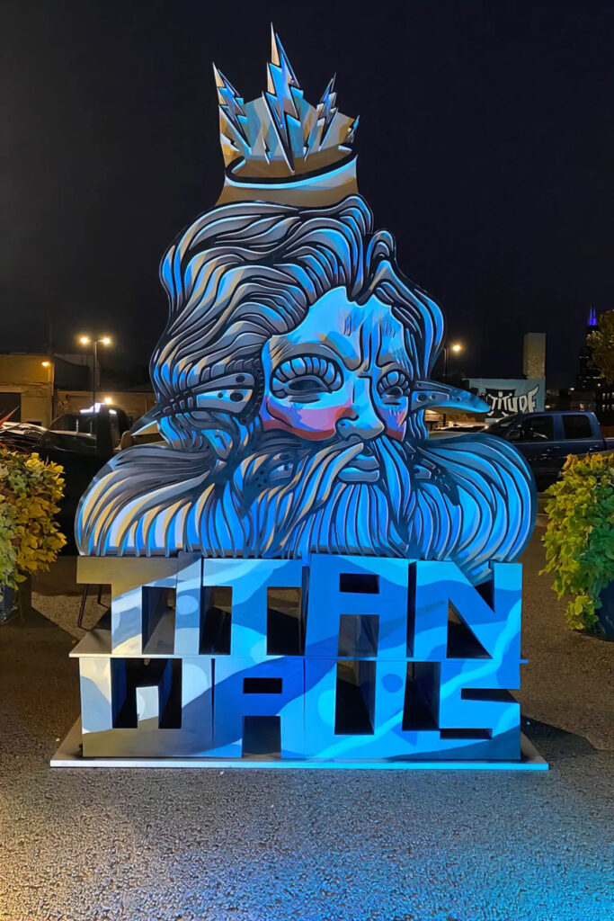 Titan Walls Large 3D Logo