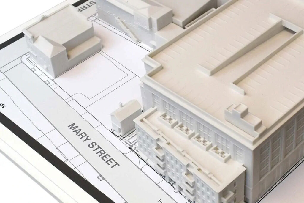 Concept of Mary Street Architectural model