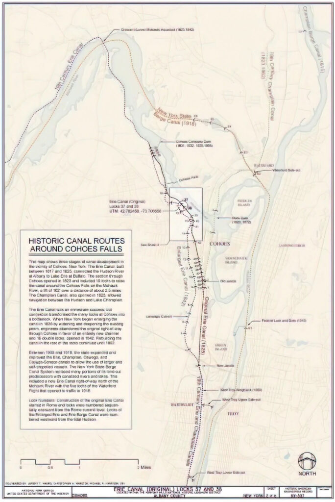 Diorama model for the Erie canal Museum