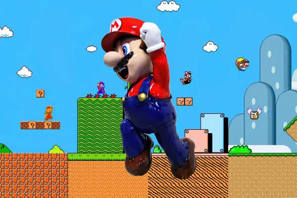 3D cartoon model of Mario from Super Mario by WhiteClouds