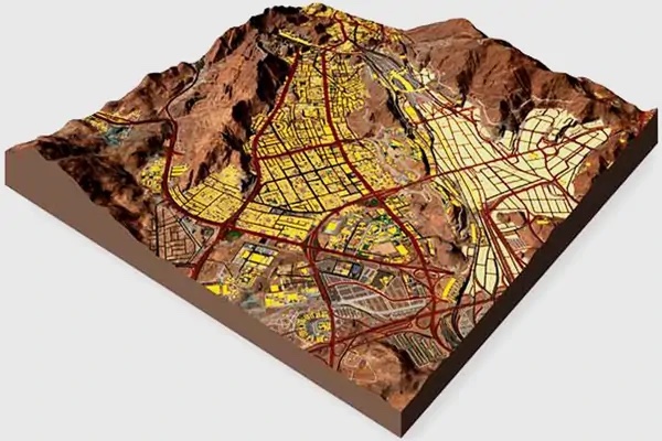 CUSTOM 3D Topographical Map Anywhere USA Custom Size up to massive! 