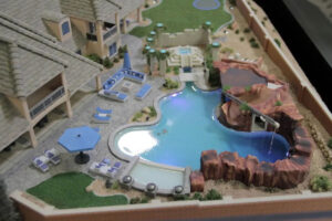Residential model with large pool