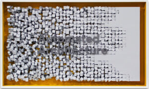 3D wall art of Automated Architecture and cubes