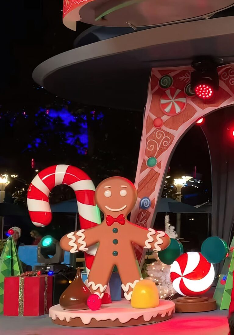 Theme Model Disney Holiday Dance Party Gingerbread Man