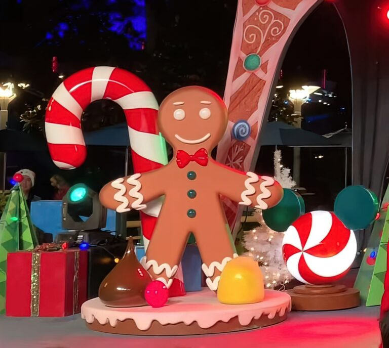 Theme Model Disney Holiday Dance Party Gingerbread Man