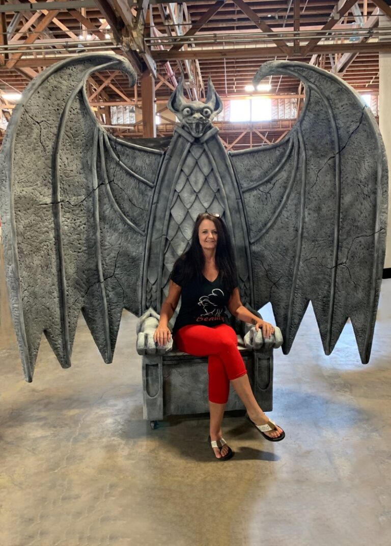 Foam carving maleficent throne