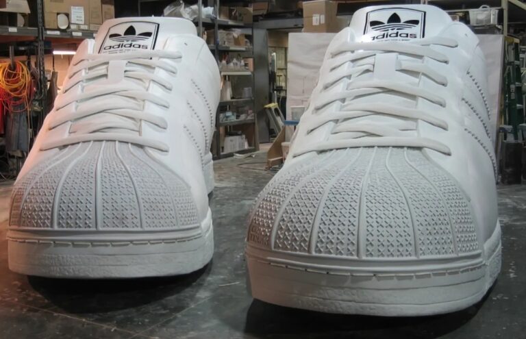 Huge Footwear Model of Adidas Shoes