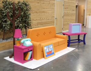 3D Props Simpsons Living Room Furniture