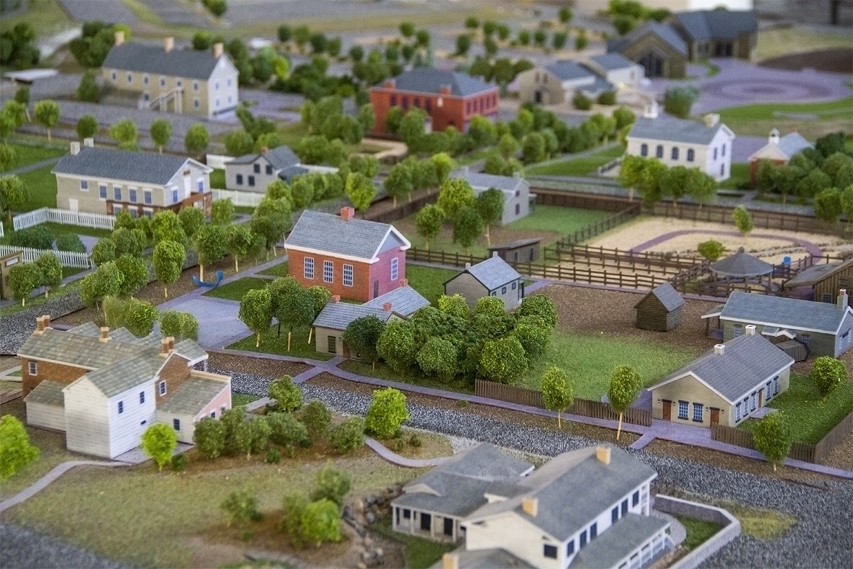This is the Place Heritage Park Diorama closeup