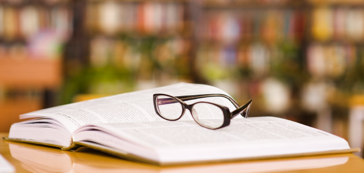 Book and Reading Glasses