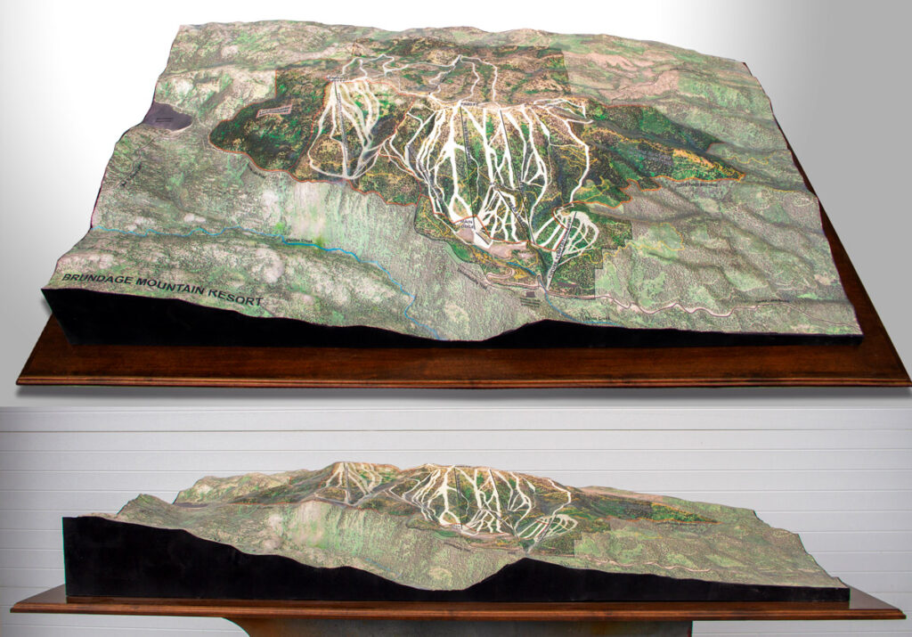 Brundage Mountain Resort 3D topographical model