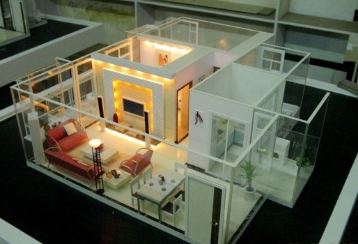 Interior Models Glass house