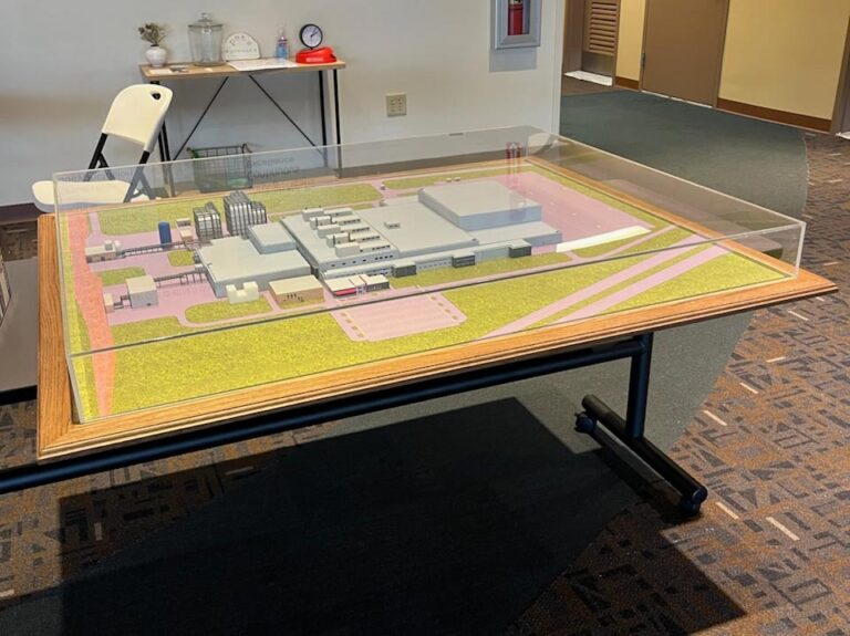 Nestle Green Acres Corporate Facilities Property 3D Diorama in acrylic case