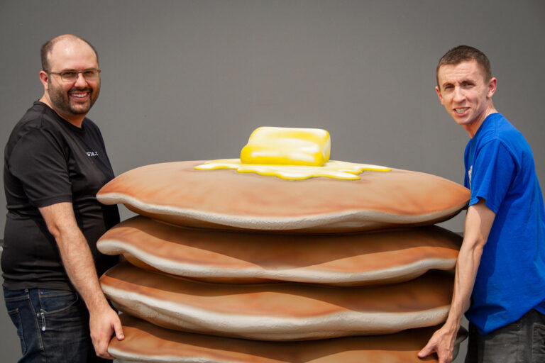 pancakes foam sculture