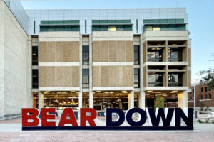 Bear Down - University of Arizona Metal Letters Front View