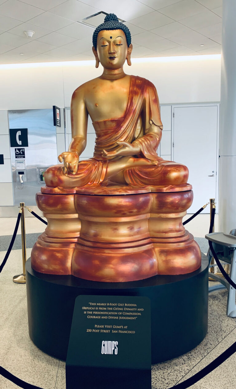 Eight-foot Medicine Buddha display statue