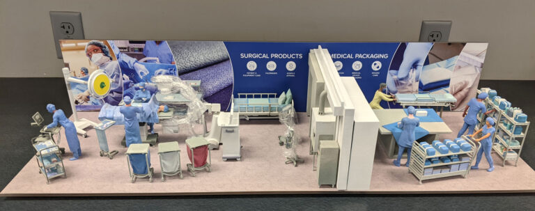 Surgical Suite Scaled 3D Diorama Model.