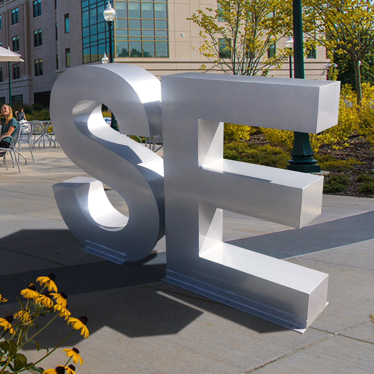 Large Metal Foam Letters - Custom Standing Metal Letters