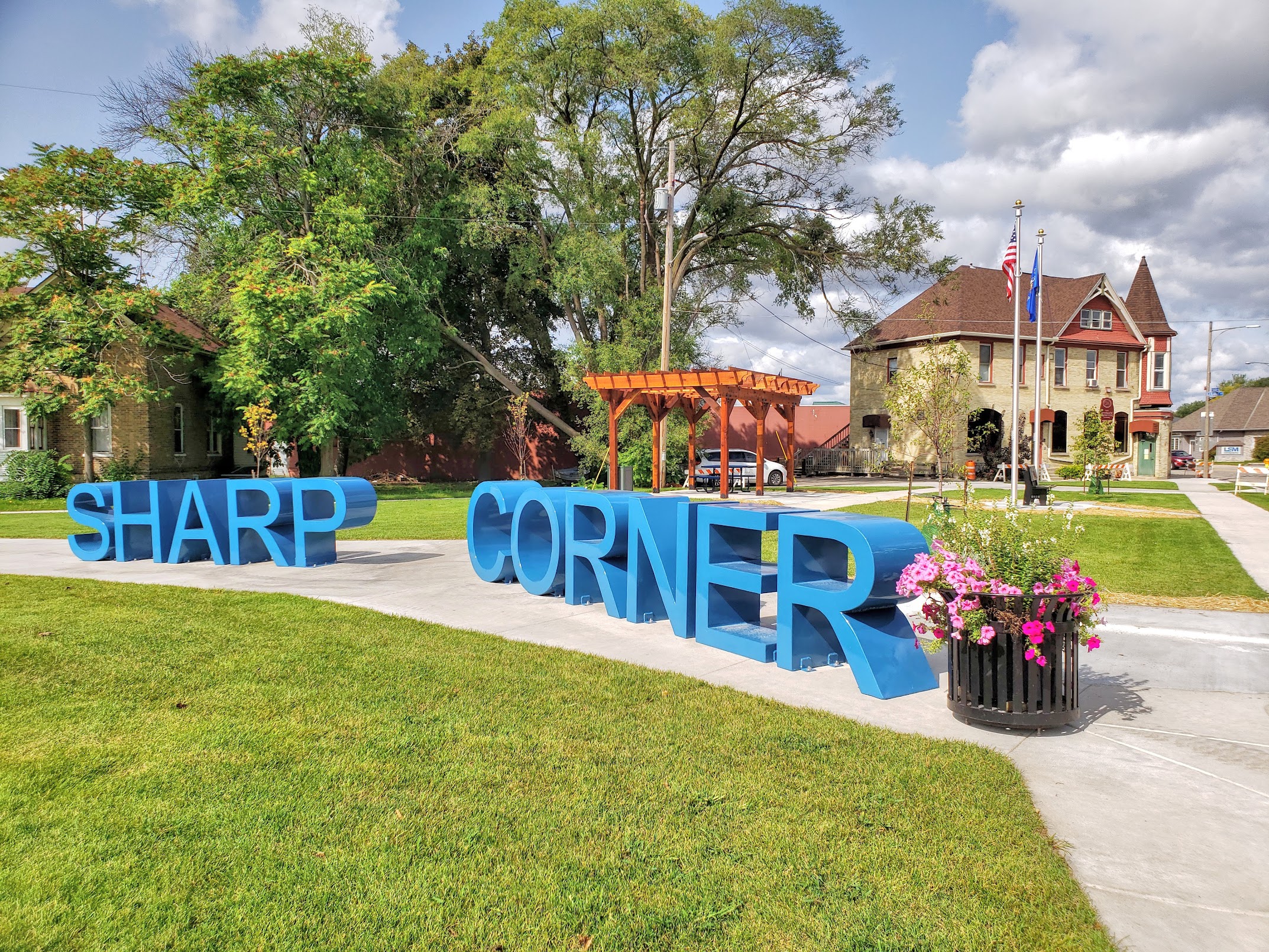 Sharp Corners Park Metal Letters