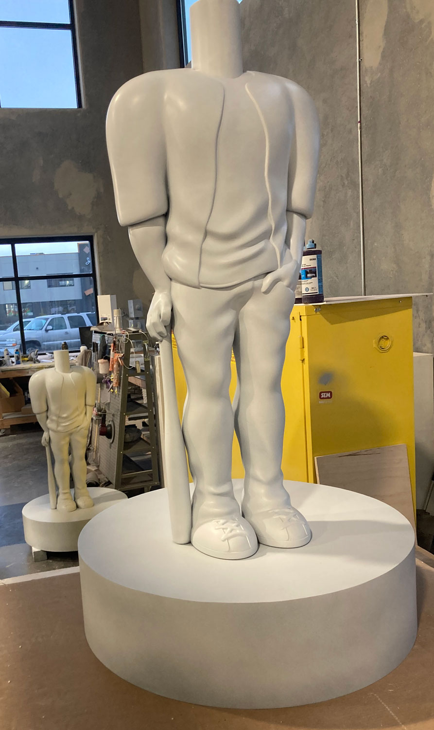 Verilife Bobblehead lifesize 3D Printed sculpture bottom primed