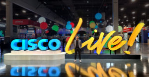 Cisco Live 2022 event large letter display