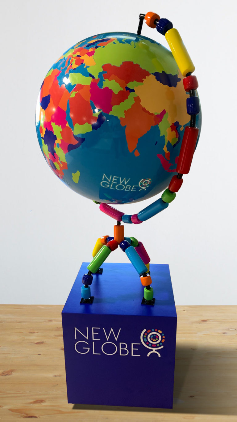 3D corporate logo model fabricated for NewGlobe.
