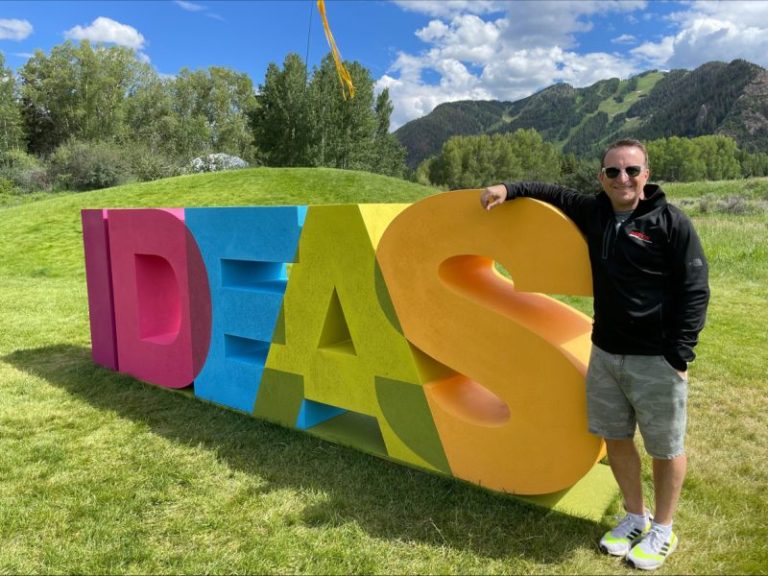 Ideas Giant Foam Letters for the Aspen, Co. IDEAS Festival 2022