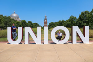 Union University campus metal letters