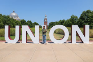 Union University campus metal letters