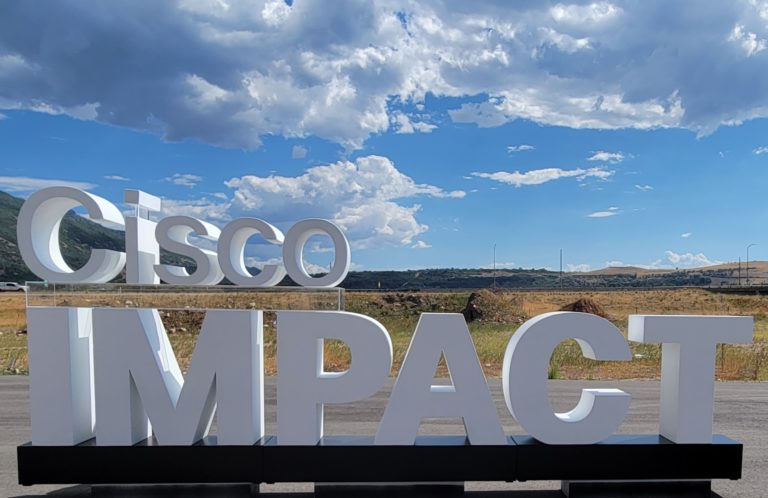 Cisco Impact Stacked Floating 3D Logo / Letter Display for Corporate Events