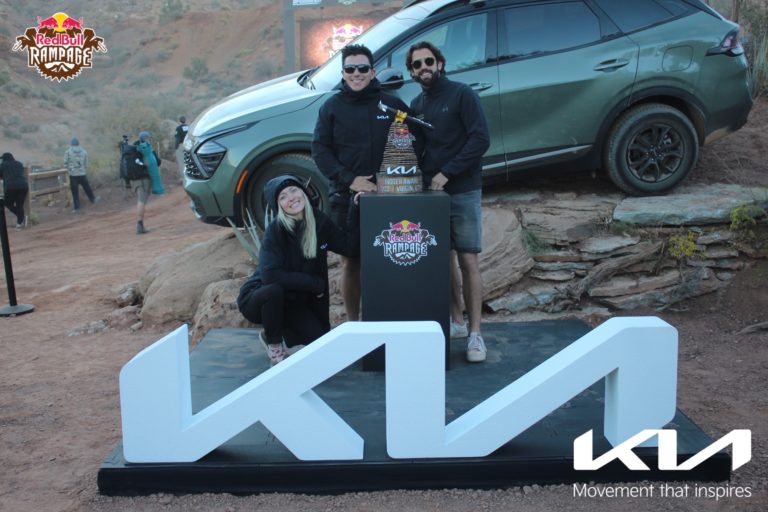 KIA giant 3D foam logo display for Red Bull Rampage.