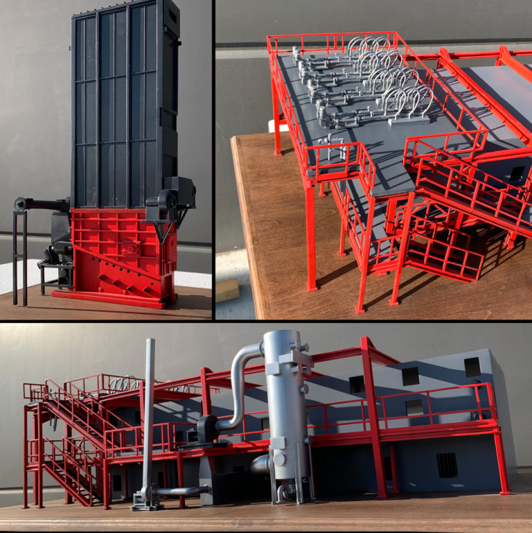 Veolia Industrial Architectural 3D Scaled down model