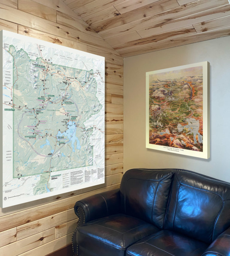 Yellowstone cabin maps