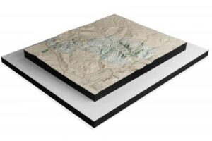 Zions National Park NPS 3D raised relief map