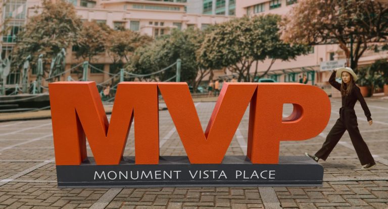 MVP Monument Vista Place Metal Letter display