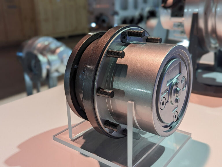 Industrial scaled 3D replica model shown here at a company trade show