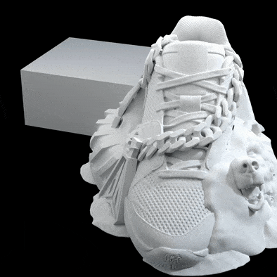 Nike Mt. 12skii Ja Morant shoe snow sculpture 3D digital 360 model