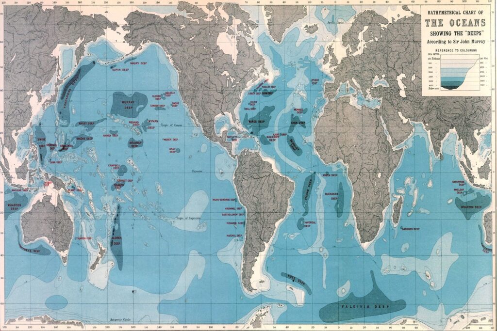 Bathymetric Map-Sir John Murray