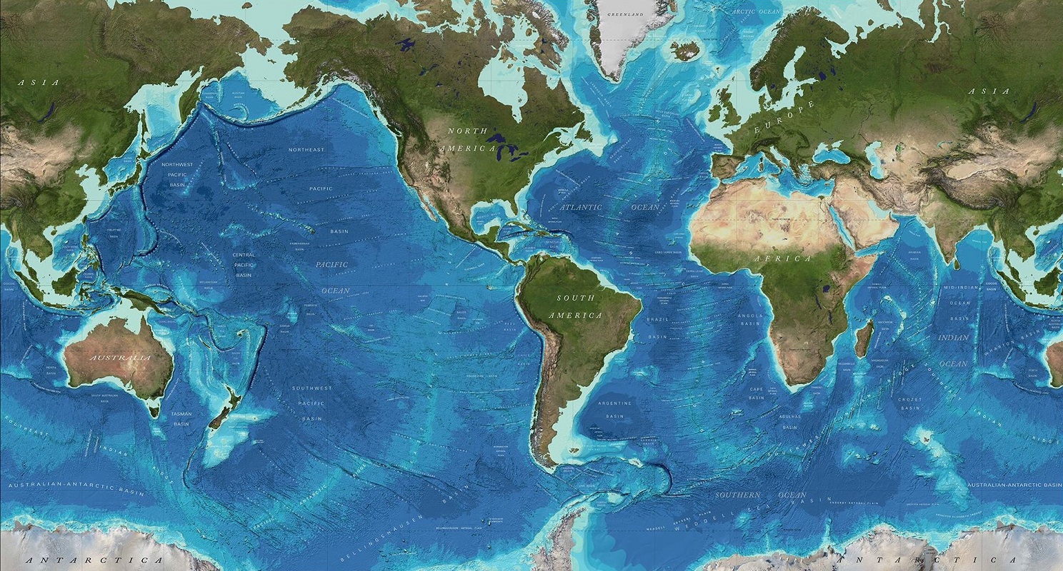 Bathymetric Map-World