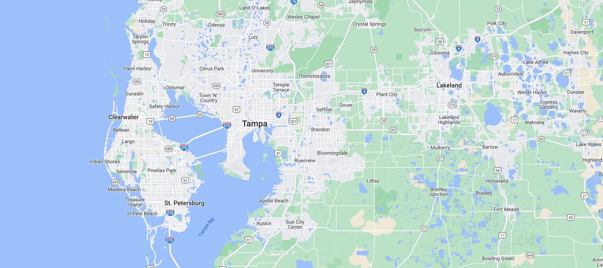 Florida Maps-Terrain