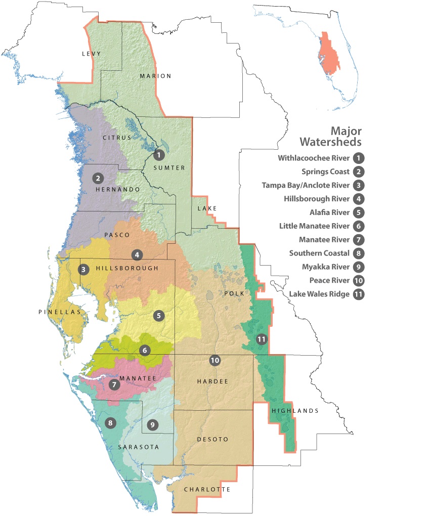 Florida Maps-Watershed-District