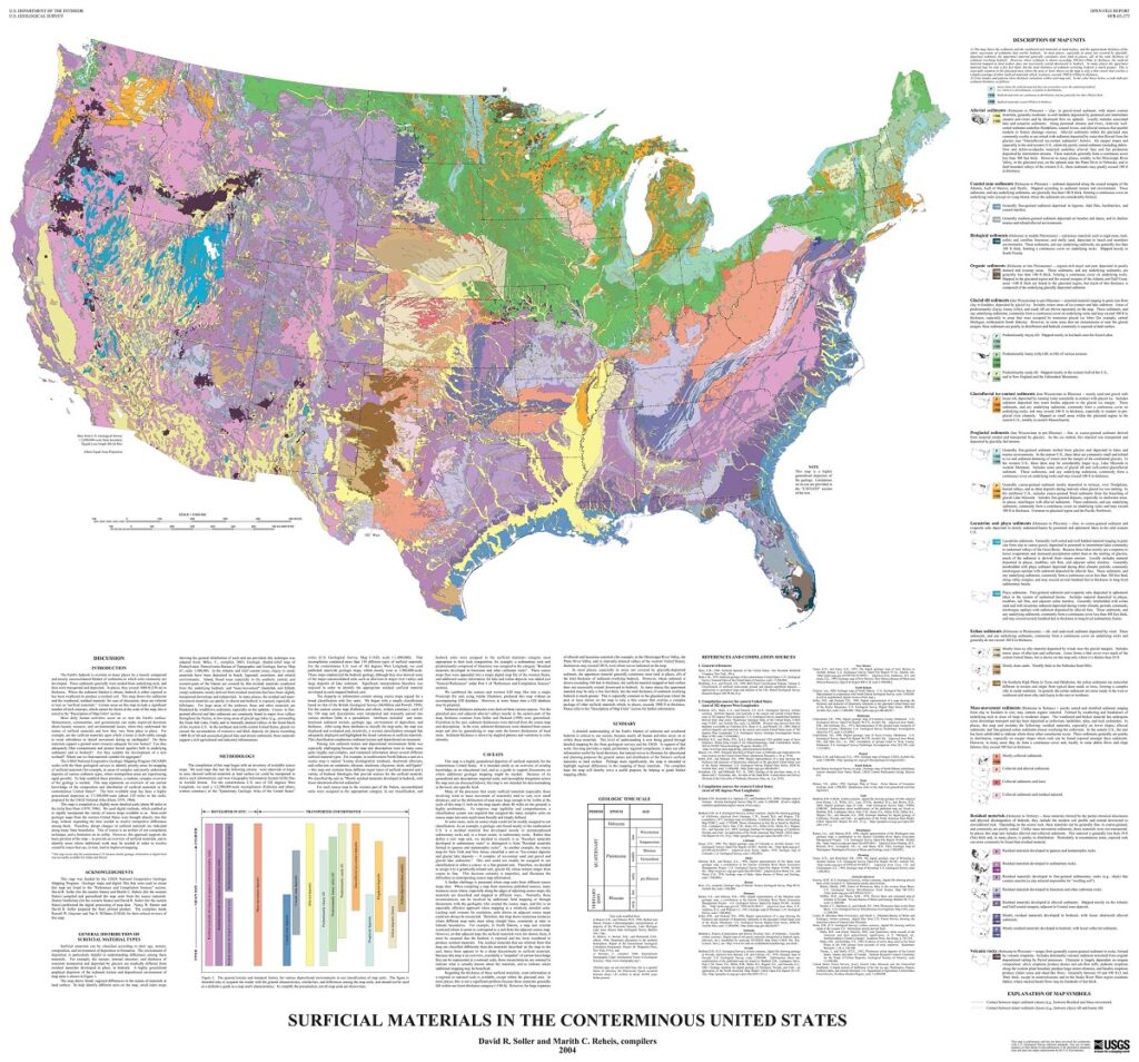 Geologic Maps WhiteClouds Geologic Map USA 1024x954 