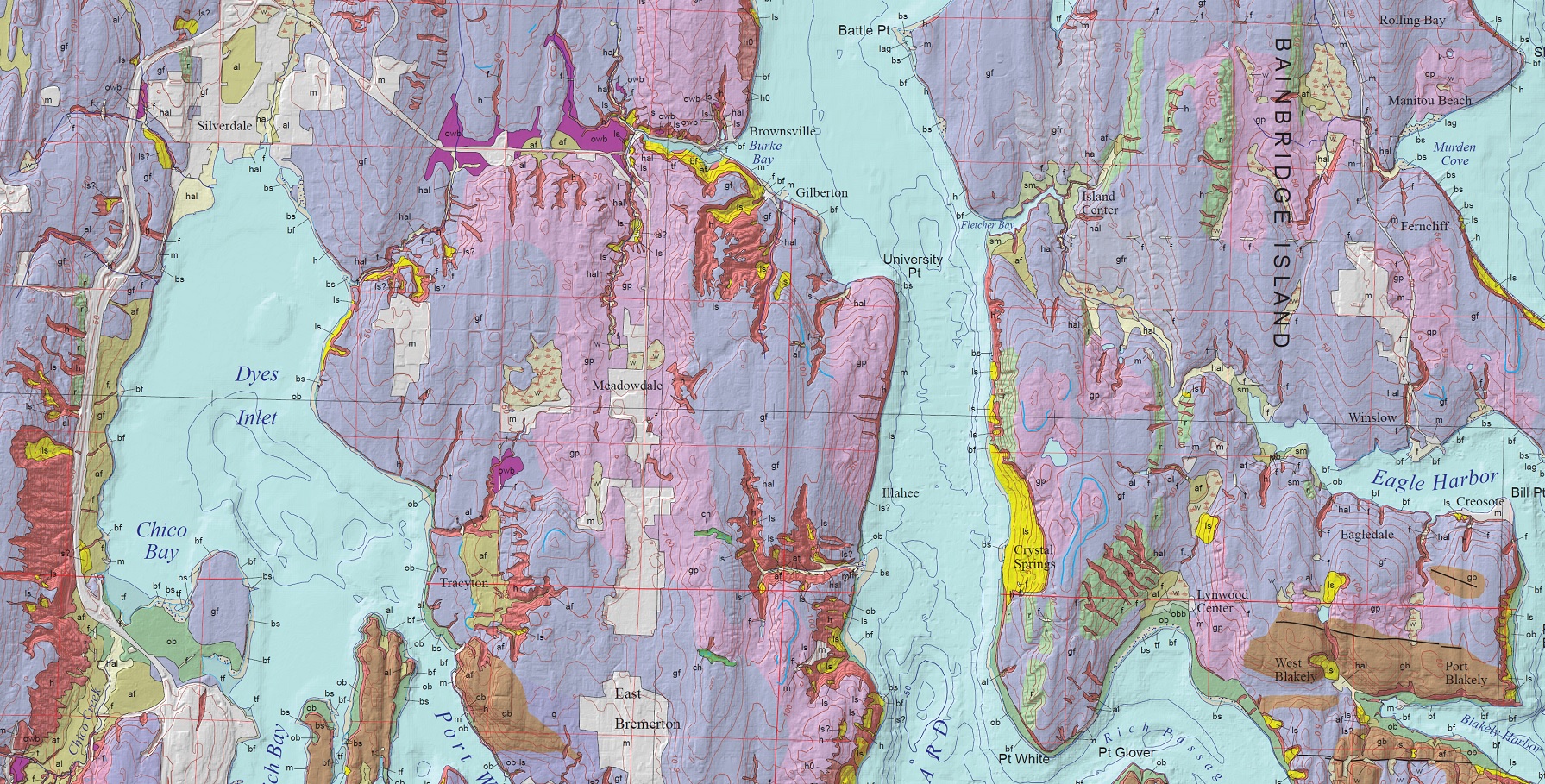 Geomorphic Map-Washington